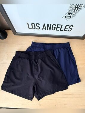 Men's PaceLite Running Shorts 5" - Medium Bundle of Black & Navy - Medium - Read